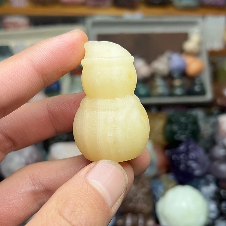 石材醒狮小白雪人