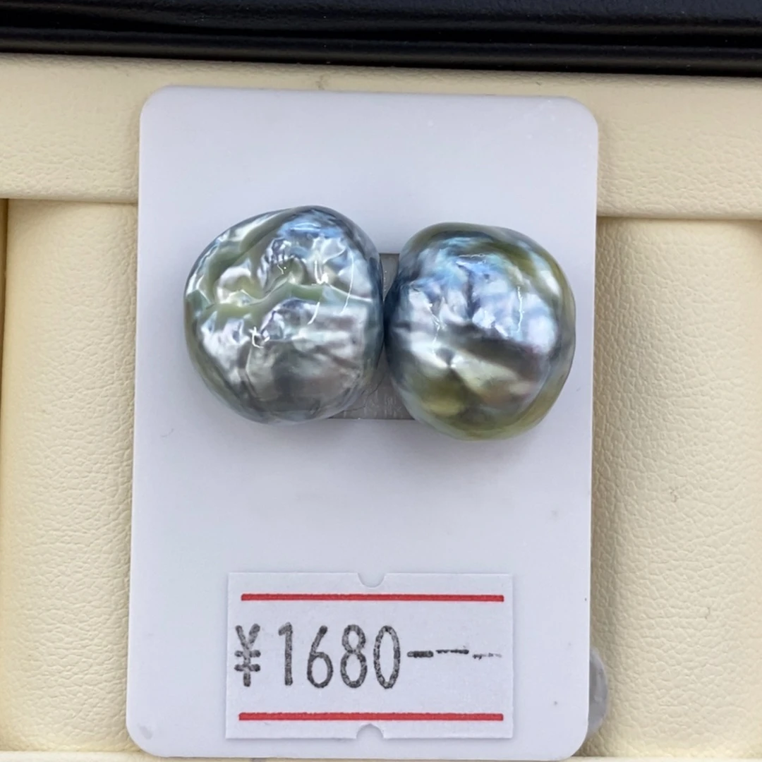 未镶嵌耳饰海水珍珠13-14