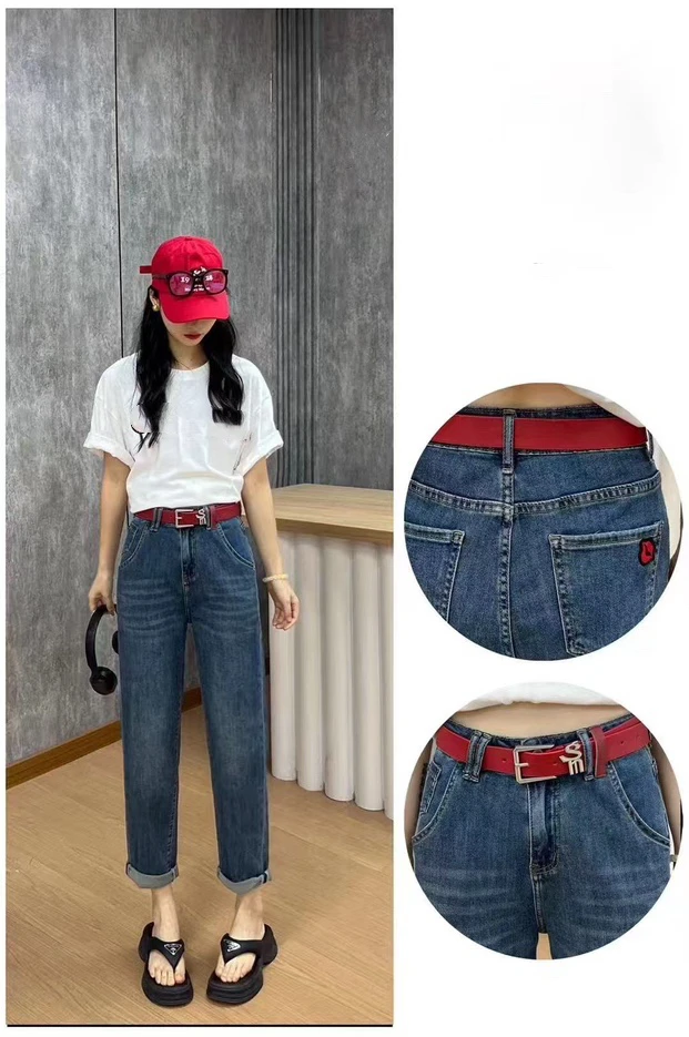 【娟子新品推荐】欧货春夏款老爹牛仔裤