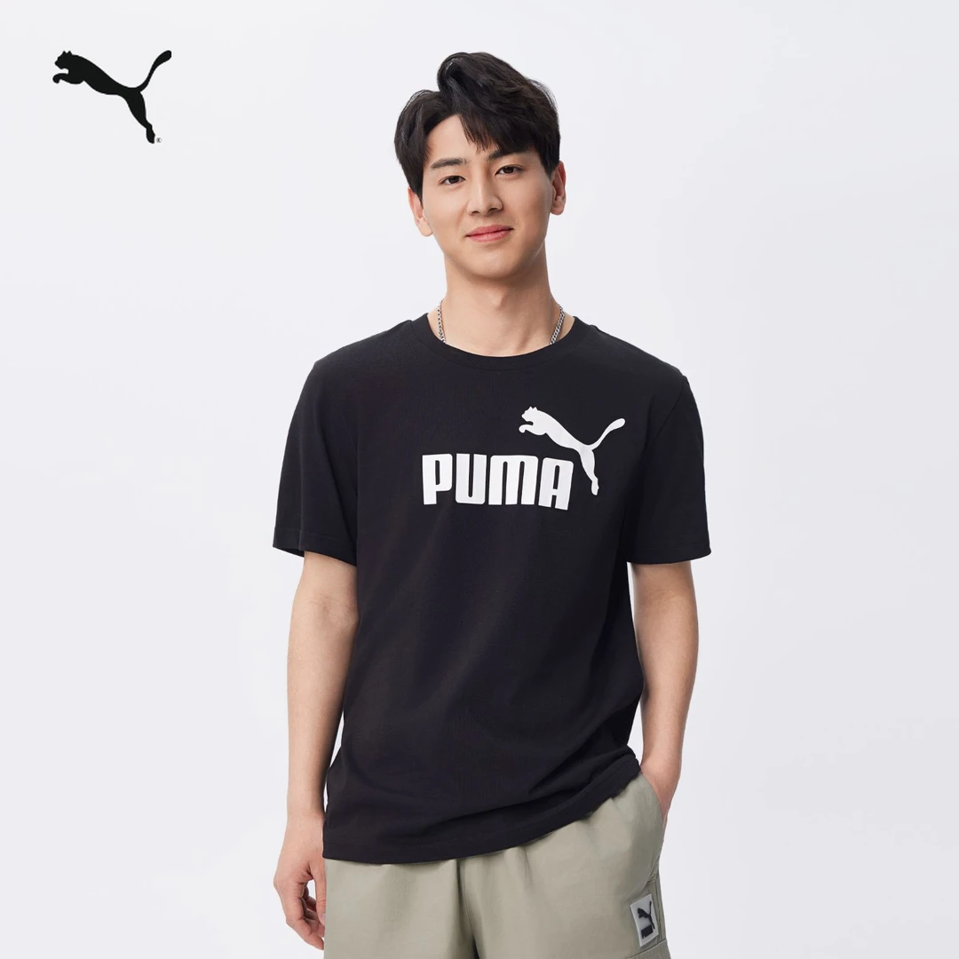 PUMA彪马运动休闲风印花短袖T恤2025年春夏新款上衣男子 688958