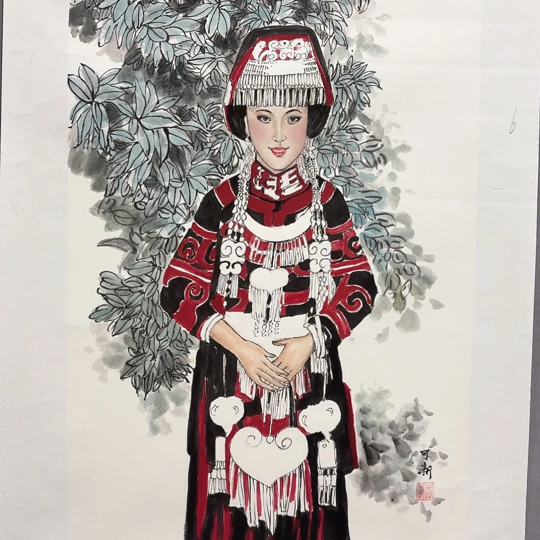 国画亲笔手绘放心去藏