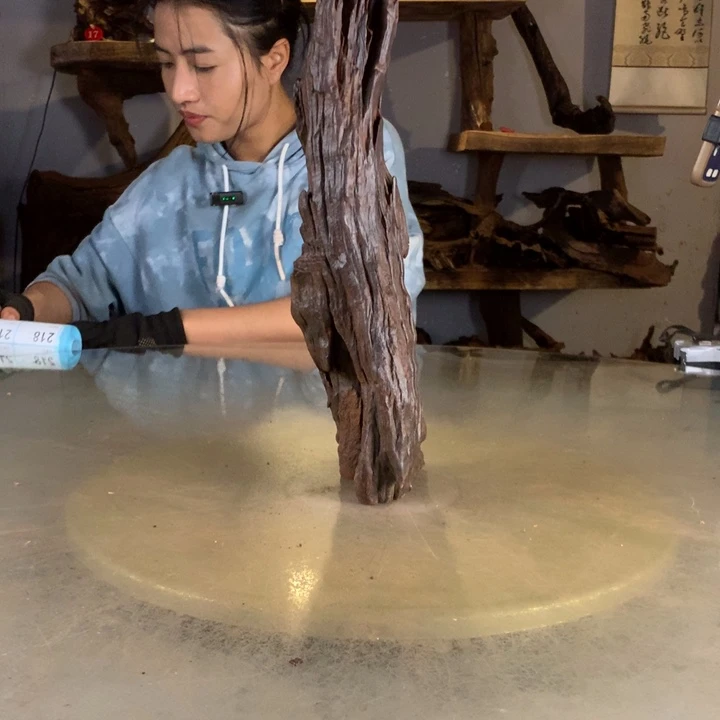青***麟天然的云南紫柚木会黄水