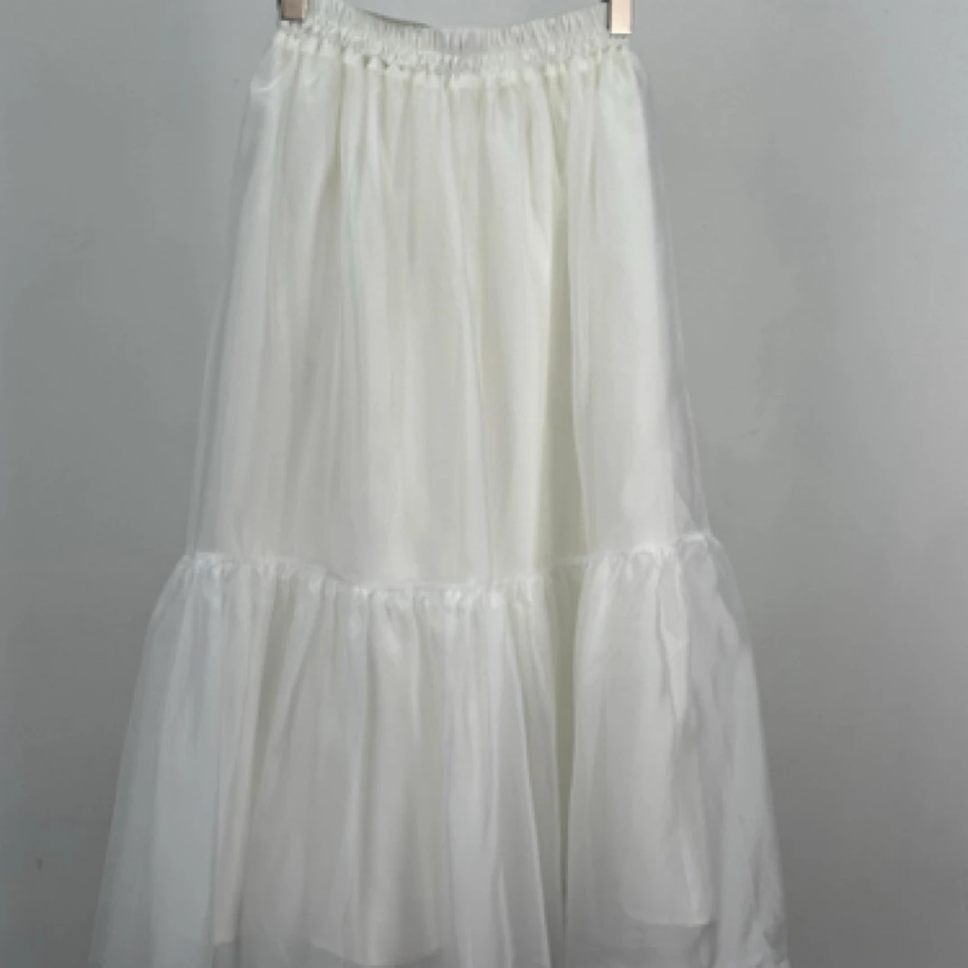 【金雪儿】韩国东大门夏款半身裙2025白色不透