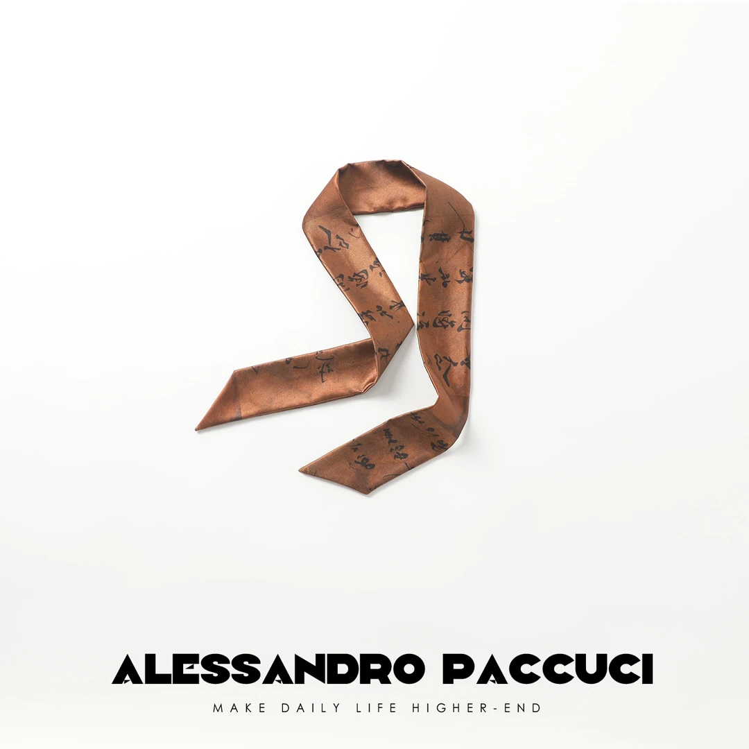 AP洛哥26744 S4/26744S【文墨书香】100桑蚕丝书法国风时尚发带发绳