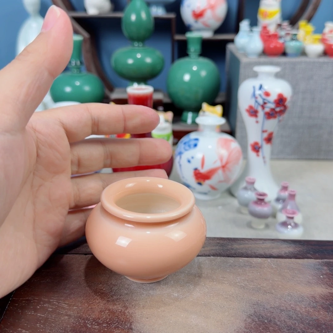 陶瓷手工小花器摆件
