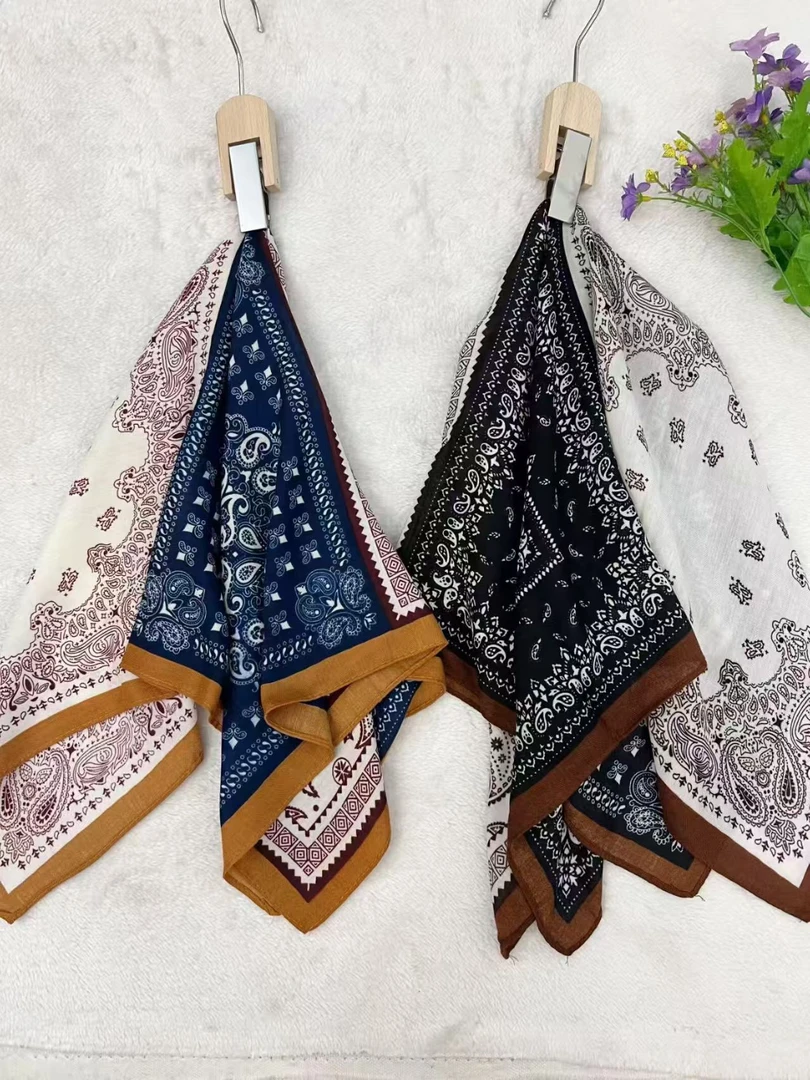 森系波点常规韩版丝巾女街舞碎花成人薄款装饰百搭