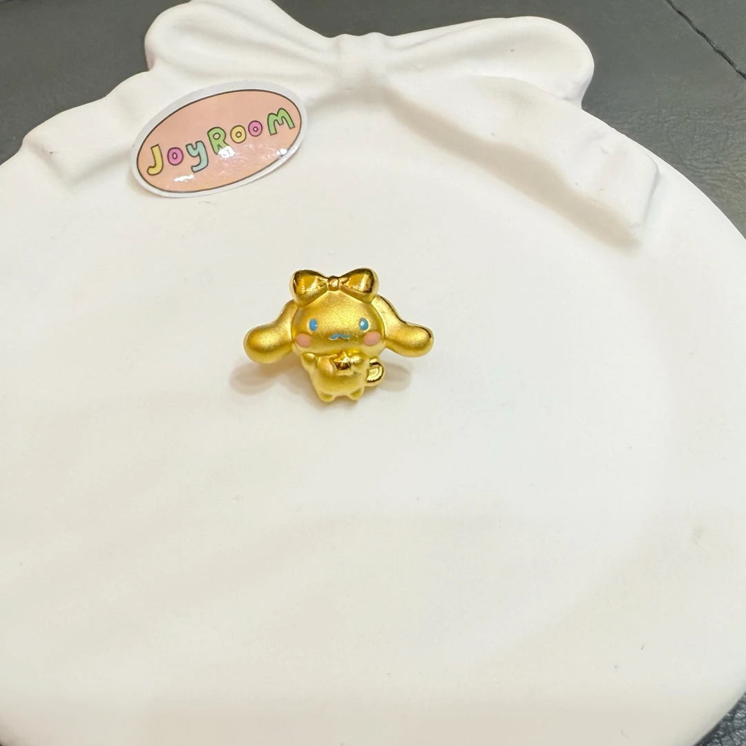 大耳朵狗转运珠手串送女友可爱时尚玉桂狗黄金手链小众满分礼物