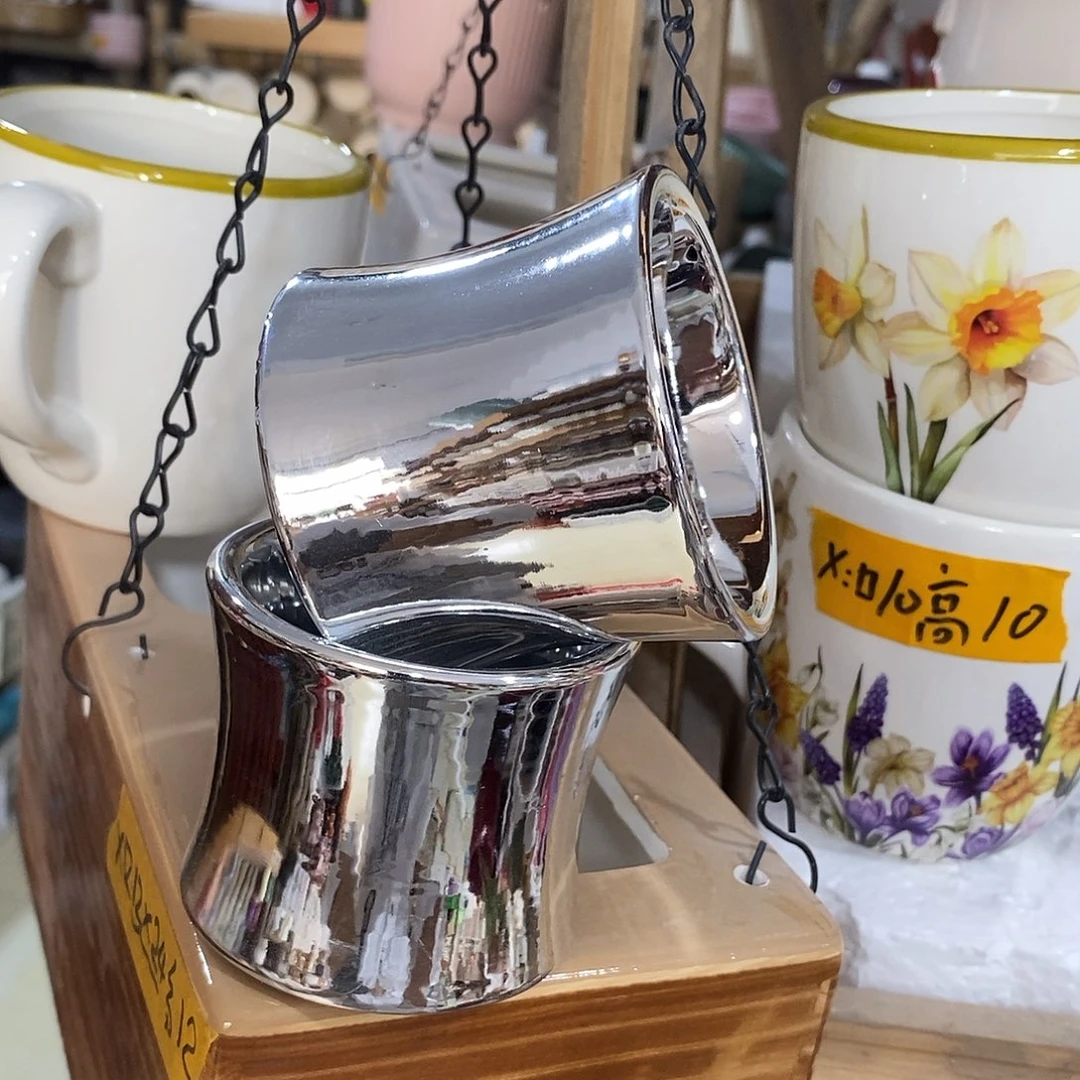 陶杯子陶盆有孔 瑕疵介意勿拍