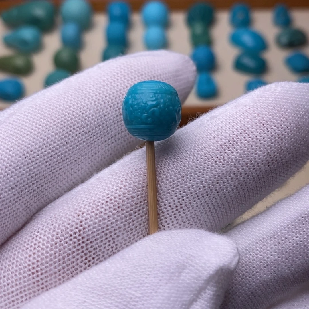 绿松石未镶嵌绿松石六字10.8