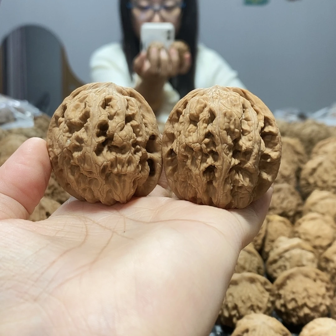 吊坠文玩核桃将军42黄