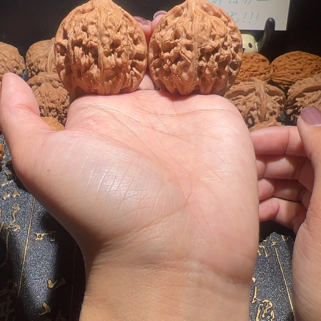 吊坠文玩核桃盘龙虎40手把件35