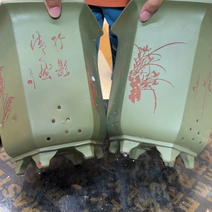 紫砂花盆口径16.21口径