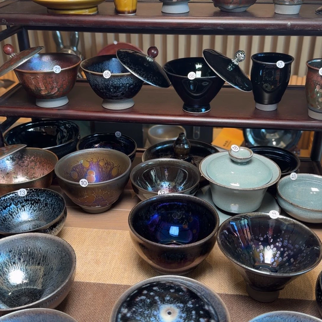 茶盏?***疆9若叶百花底托