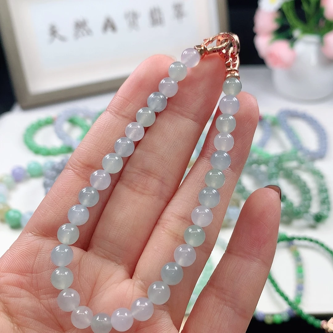 翡翠未镶嵌手链5.6mm