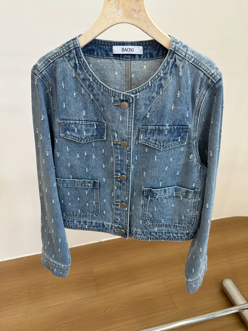 【九月专属】时尚百搭休闲牛仔衫D431845