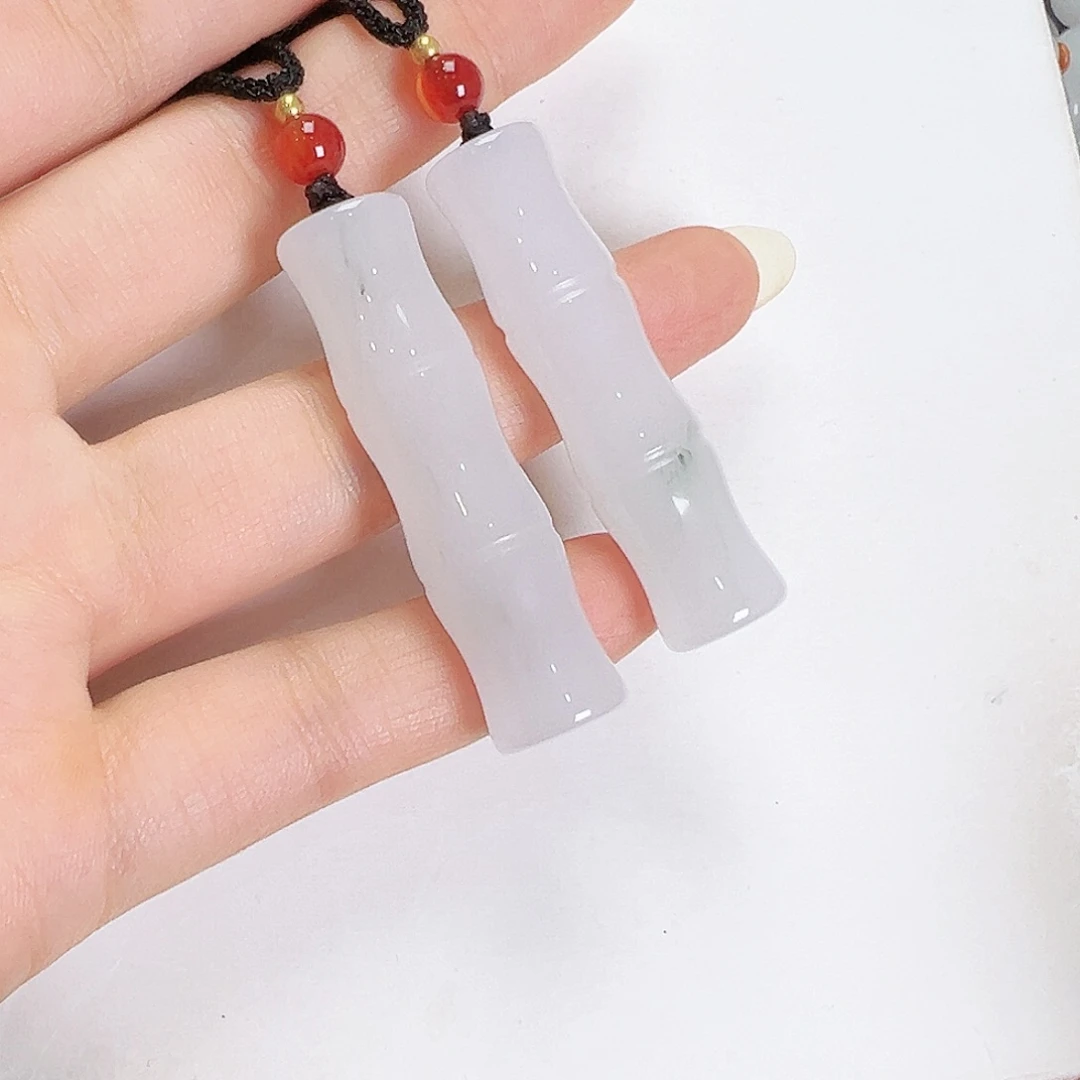 曾***海石英质玉未镶嵌颈饰竹节多样性发其一