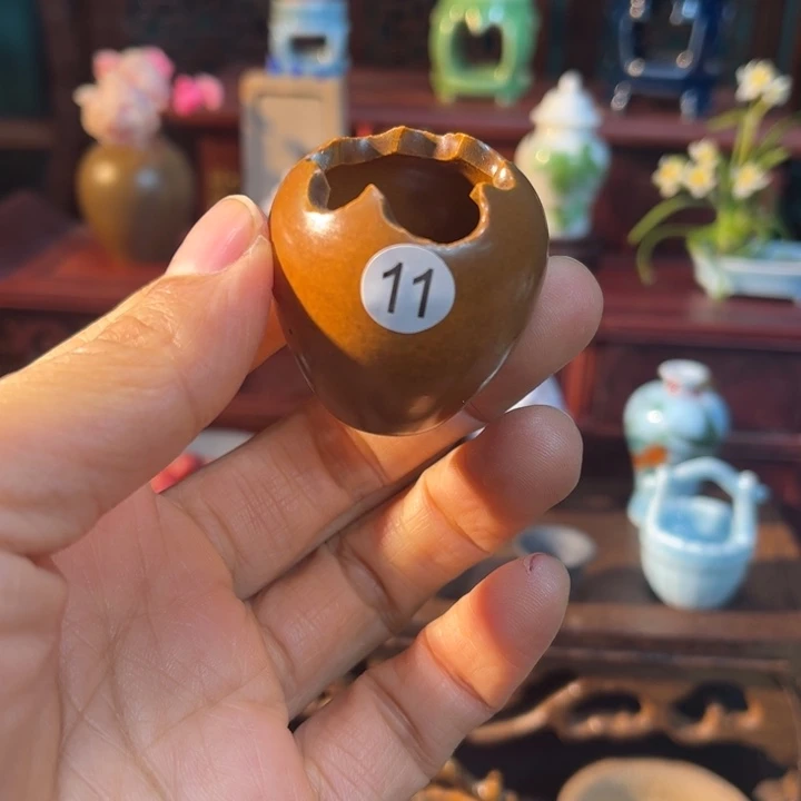 摆件微陶老王迷你花瓶