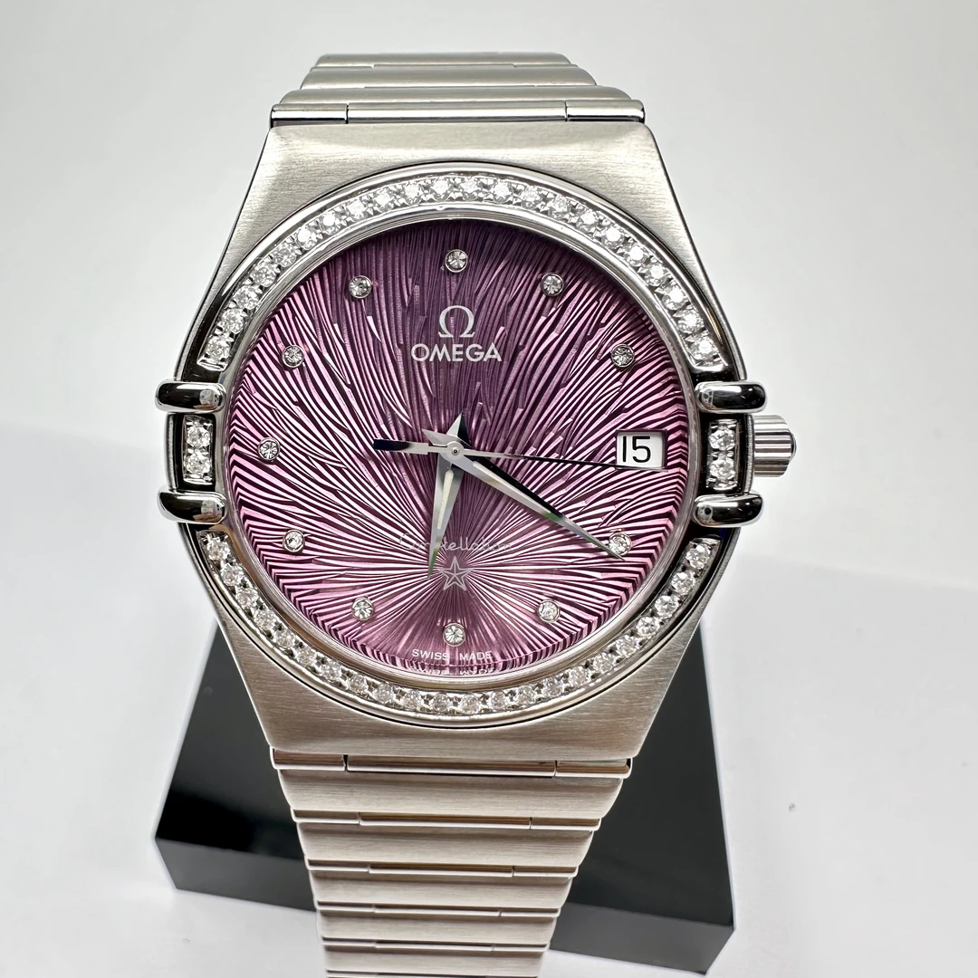 99新 Omega/欧米茄 欧米茄/星座/女表/石英/33mm/1335