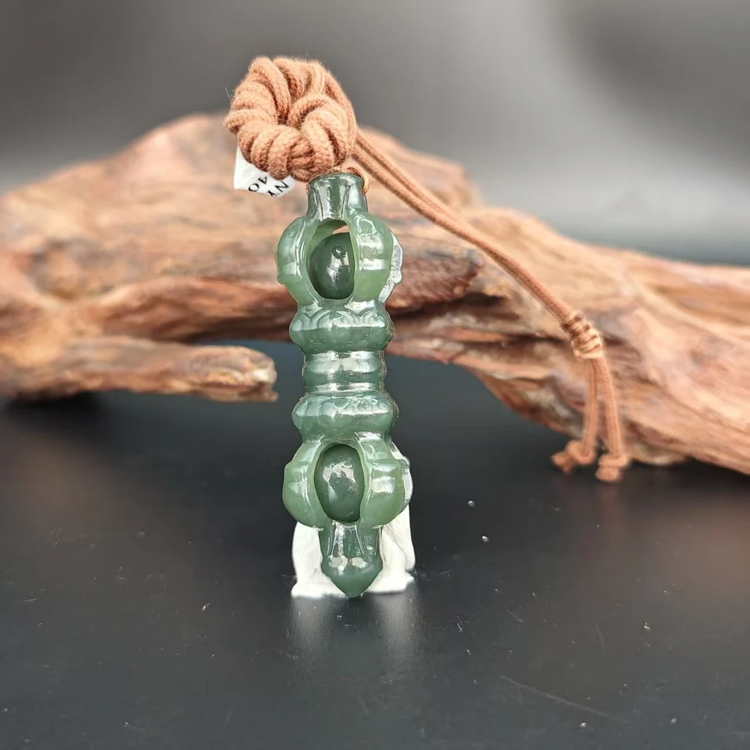 T和田玉降魔杵吊坠1923