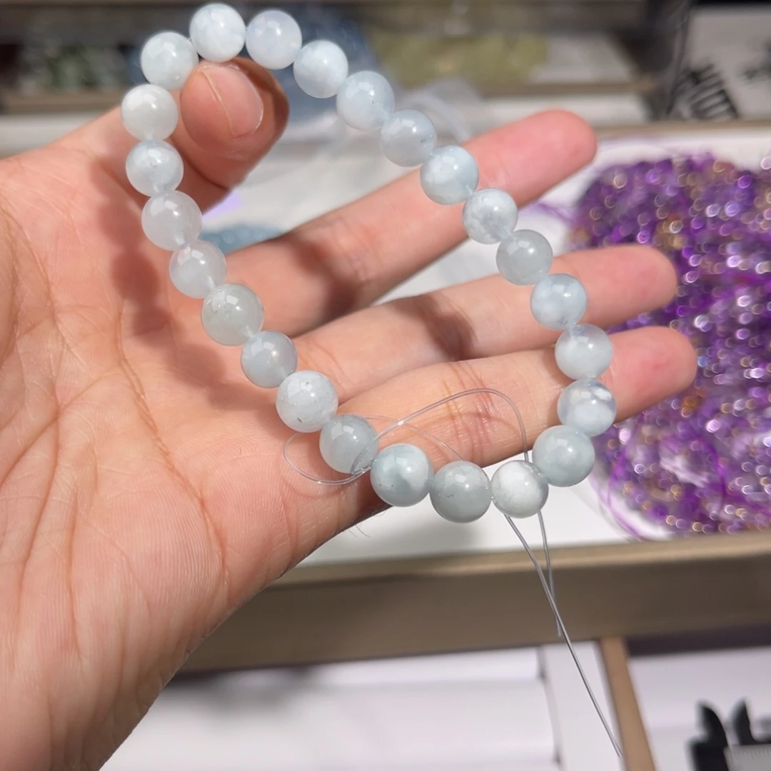 水晶手链未镶嵌海蓝宝008