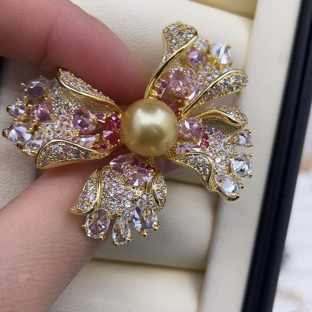 胸针未镶嵌海水珍珠