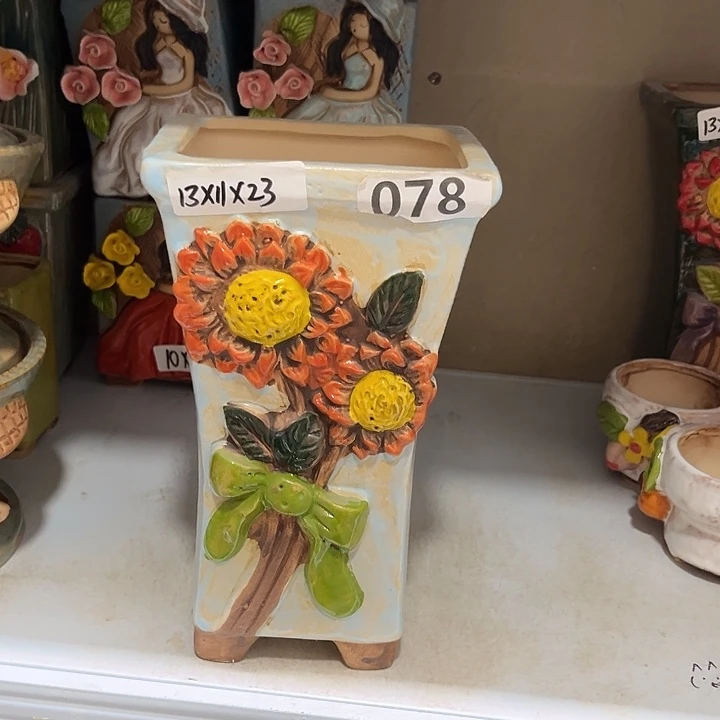 粗陶材质多肉花盆