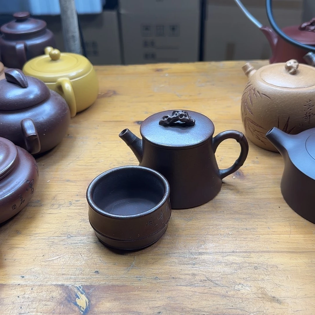 茶壶底槽青民间手艺人全手工制作