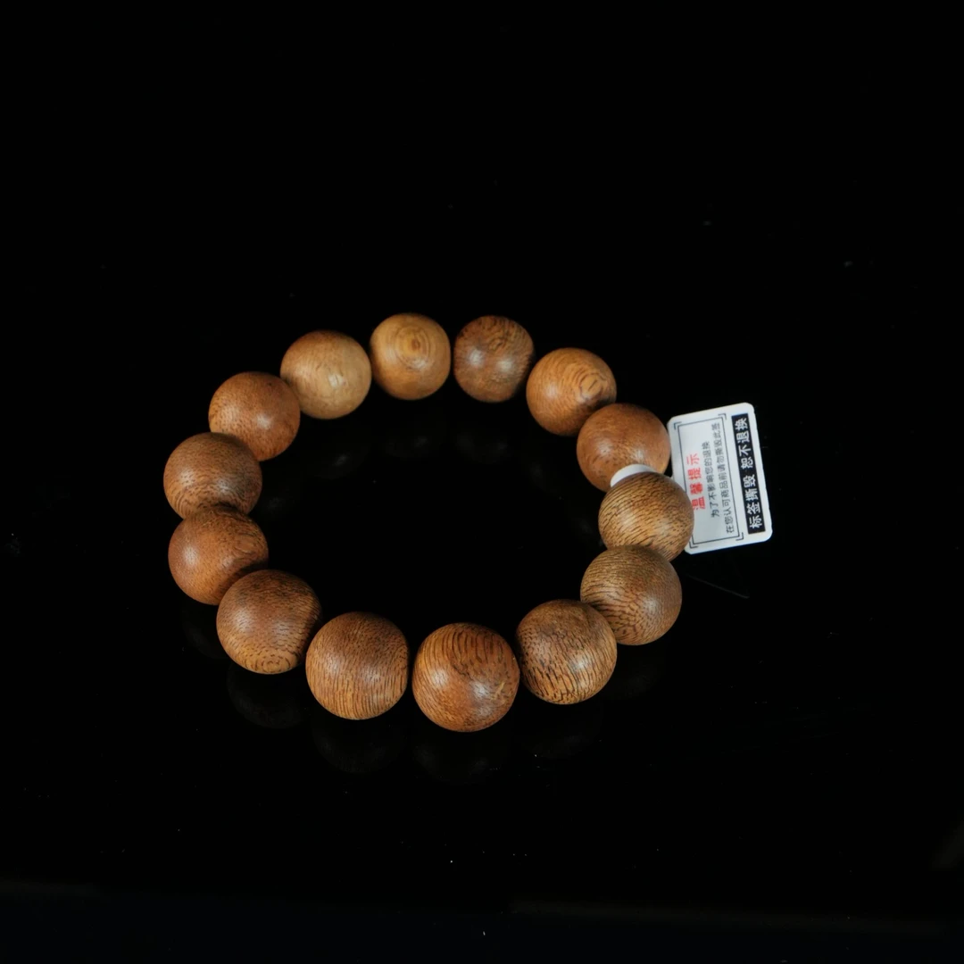 B6289 加里曼丹土沉黄油软丝沉香手串 1.6cm 24.82g