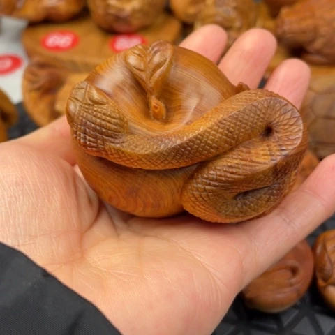 【闪购商品】柏木（崖柏）步****?正宗太行陈化黑油蛇年平安