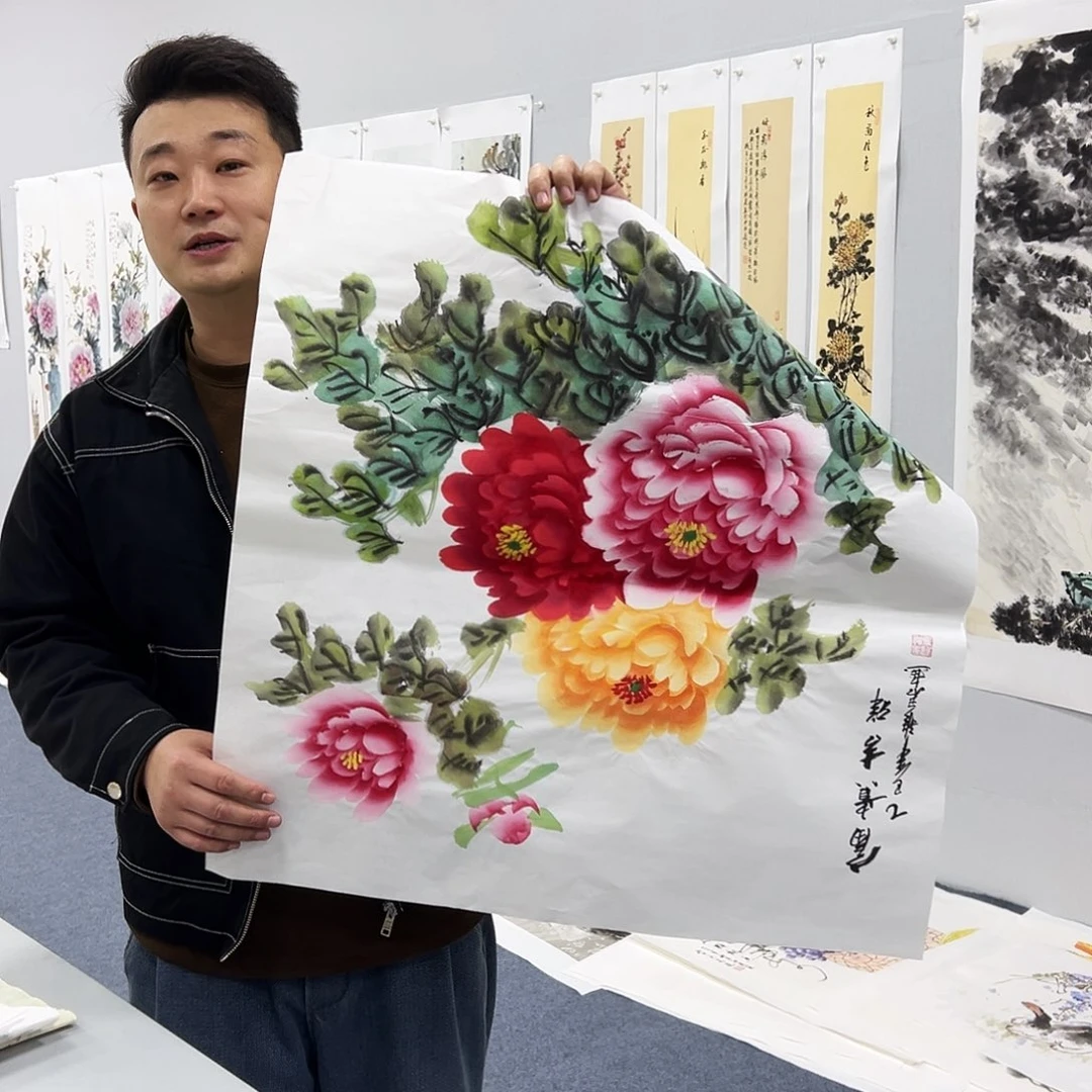 国画国画作品宣纸纯手绘