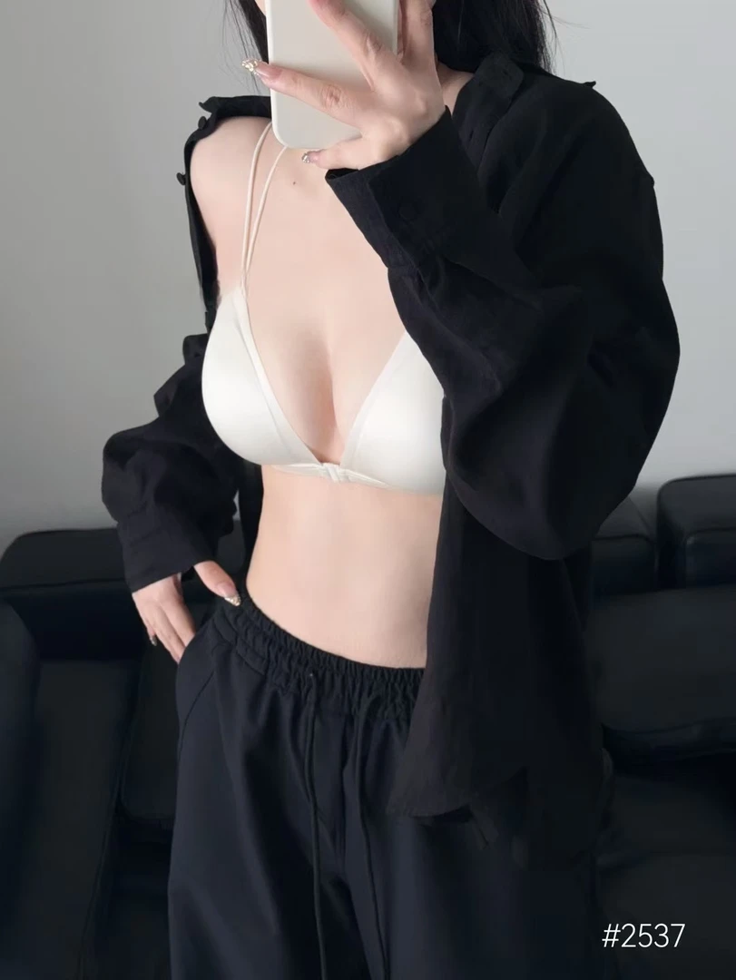 聚拢夏季法式美背空气垫文胸网红外穿