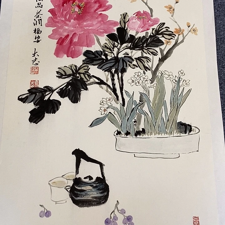 国画纯手绘写意画作45*68