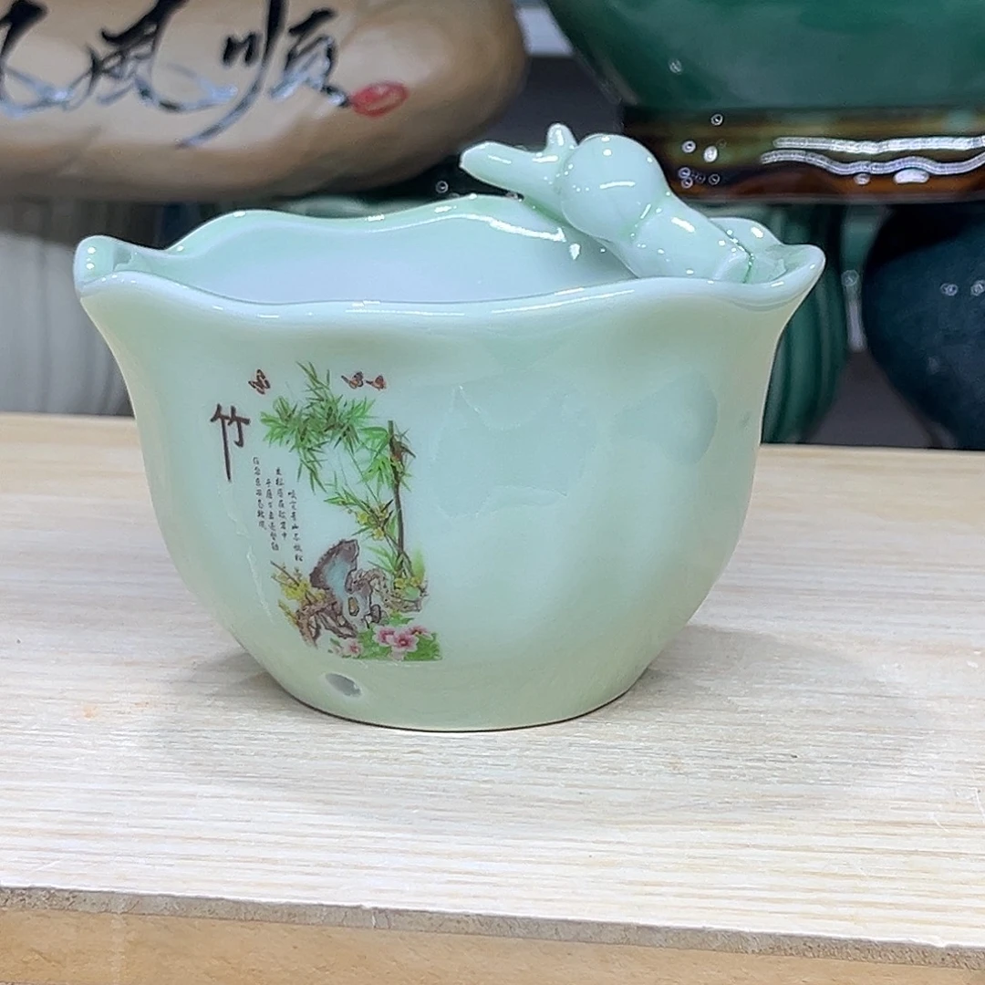 陶瓷绿植多肉微瑕花盆口径11*7.5