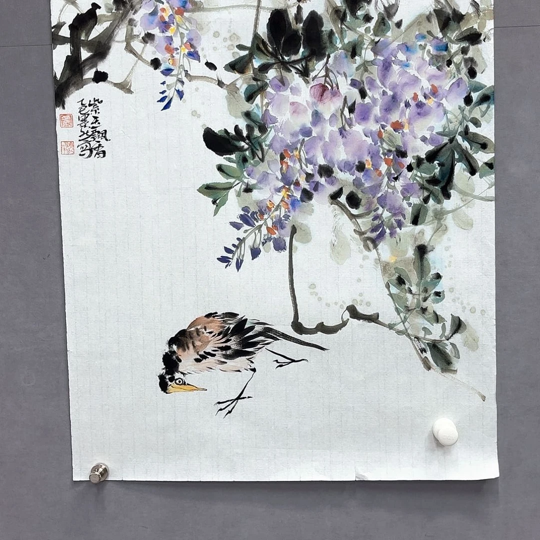 国画艺术家真人手绘