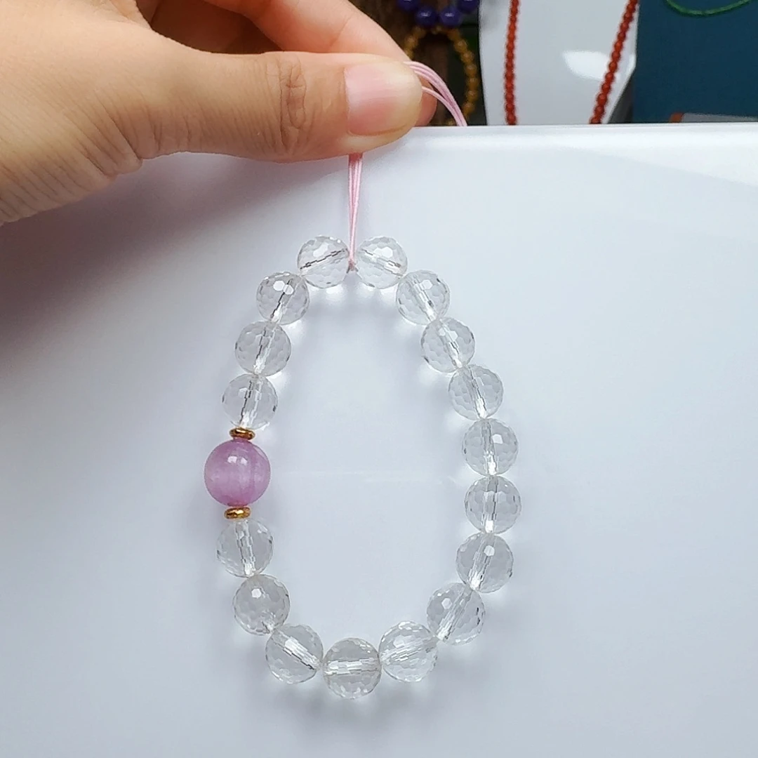 水晶手链未镶嵌白水晶