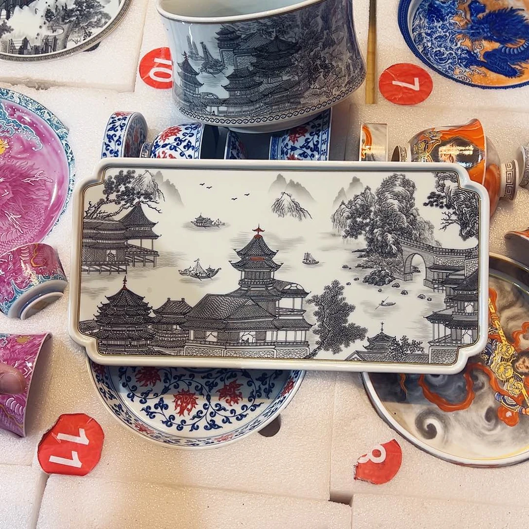 黑***機大明宫茶盘+茶洗打包价