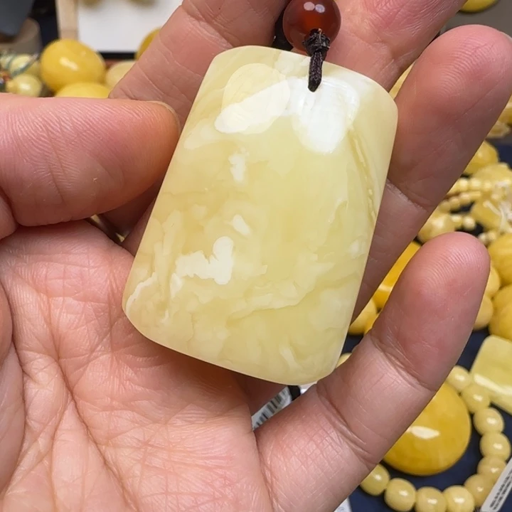 蜜蜡未镶嵌毛衣链天然蜜蜡