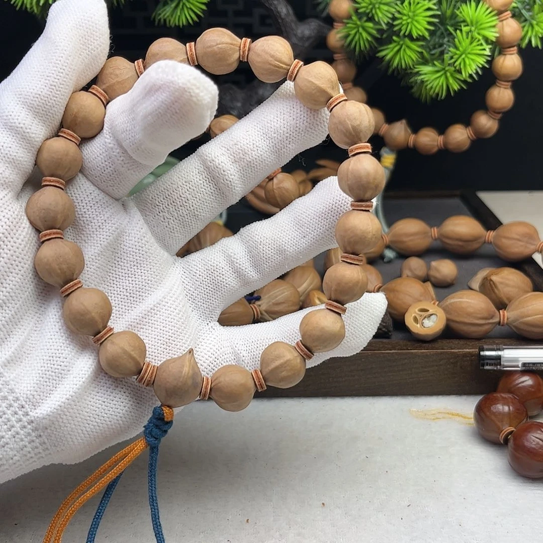 手串/手链橄榄核天**淡1.3三花铁核