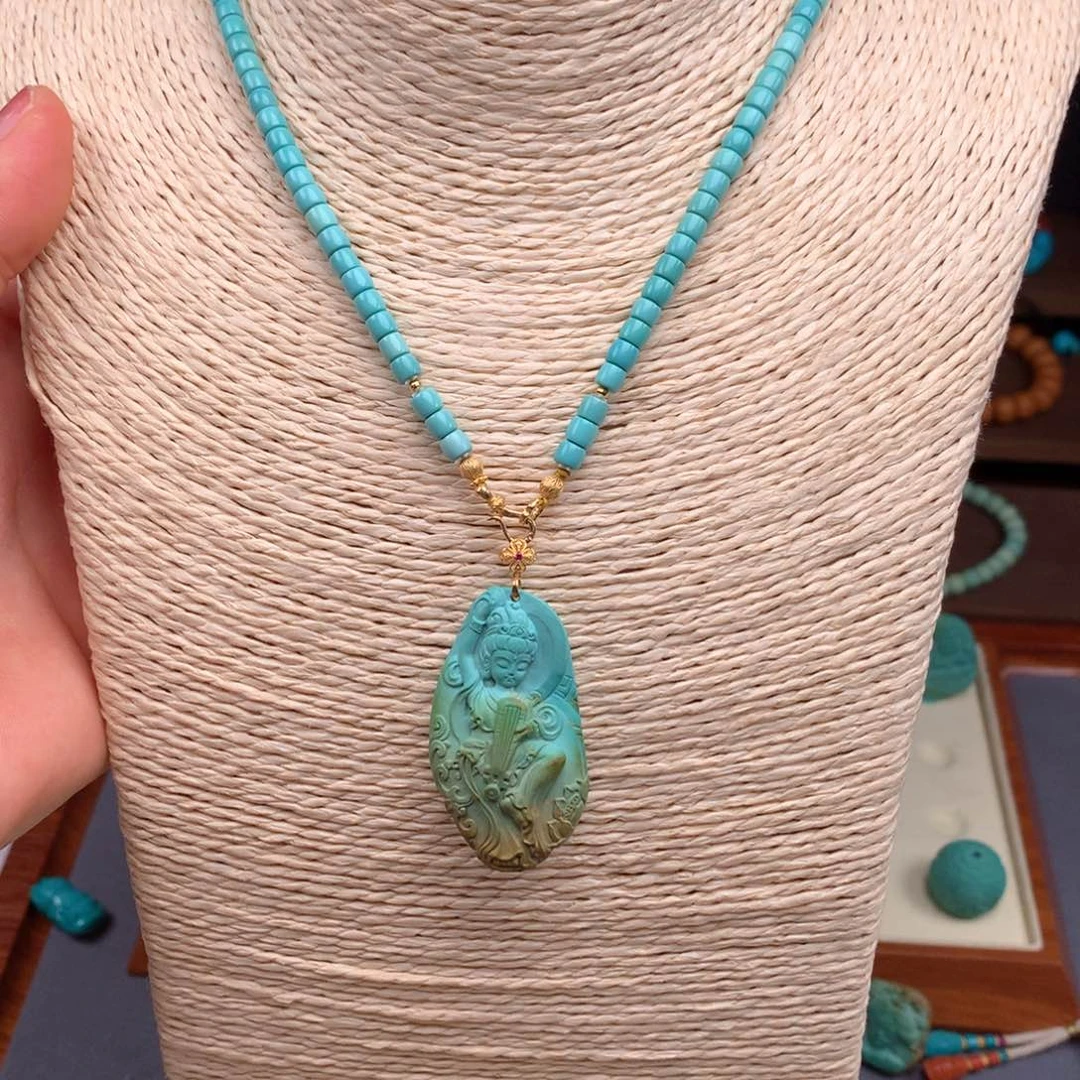 绿松石18K金镶嵌绿松石