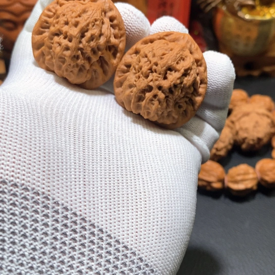 文玩核桃把件0114金公子37-38