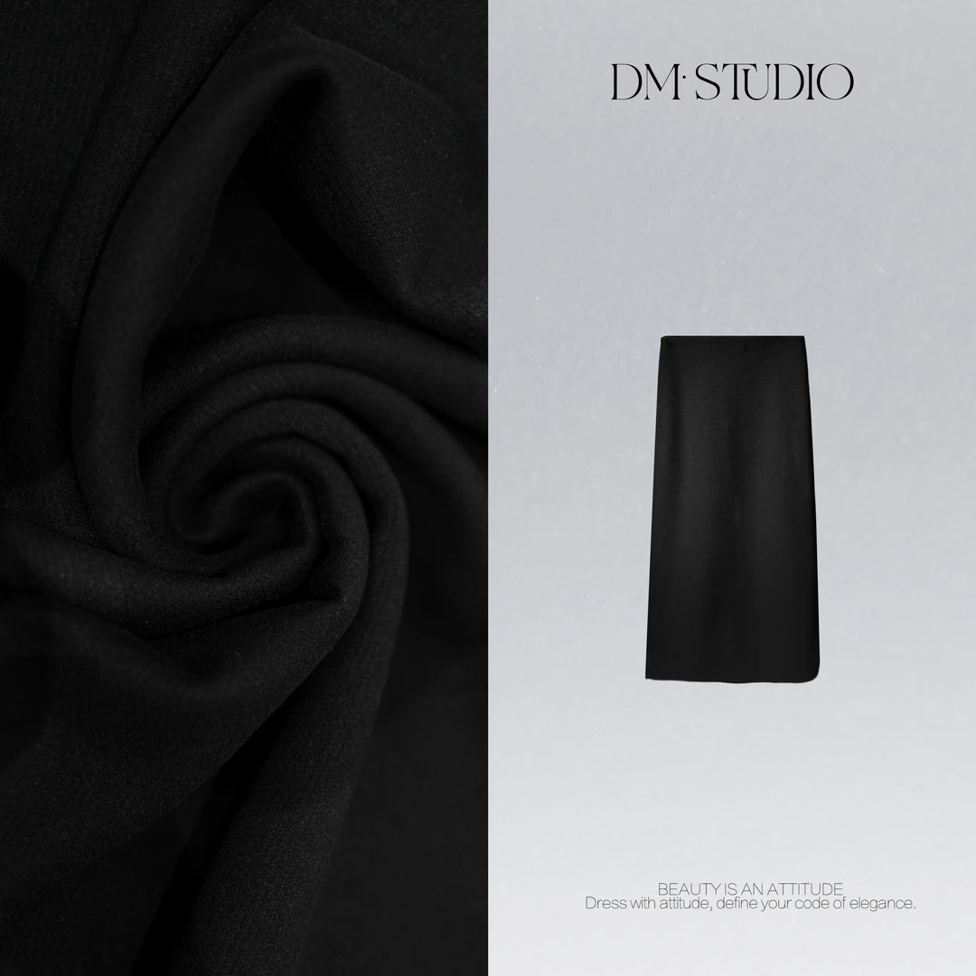 DEDM•STUDIO/气质百搭休闲减龄纯色中长款半身裙2509BSQ/A6179