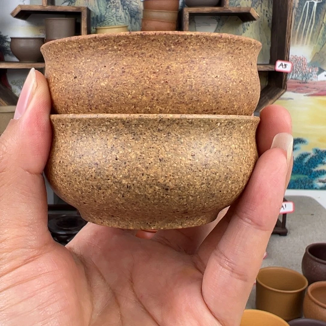 紫砂茶杯哈****y拙器甄选，纯原本矿。