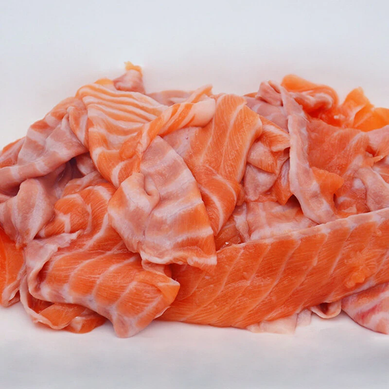 今嘉 挪威冰鲜三文鱼优质碎肉500g  新鲜边角料 海鲜佳品  新鲜现切炸鱼