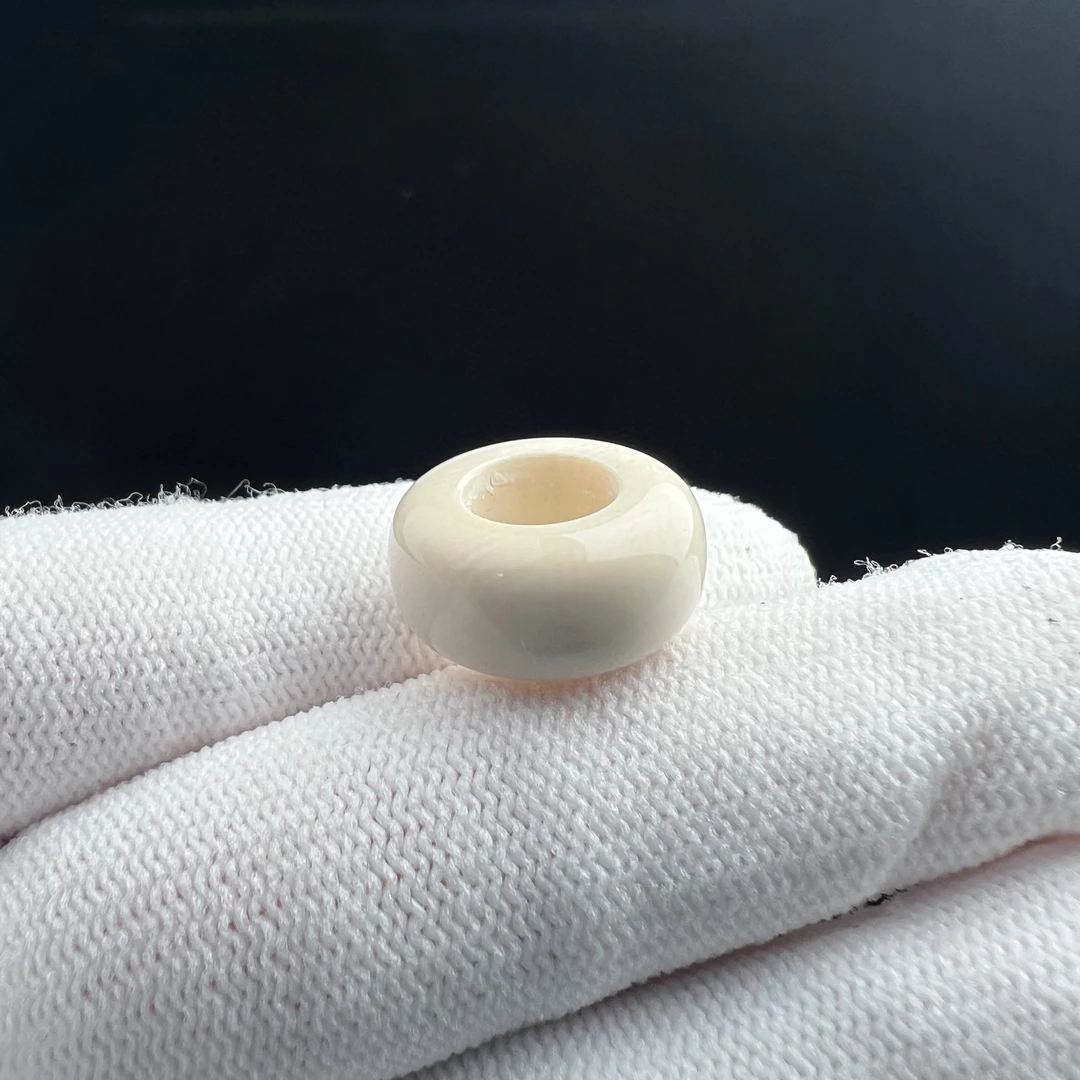 D9697天然猛犸牙跑环内径8mm支持鉴定 假一罚四