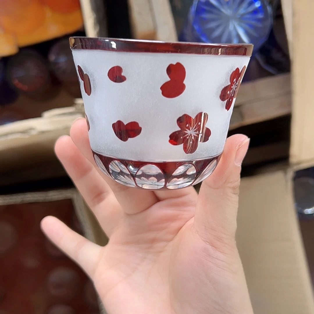 水晶玻璃高脚款微瑕一个