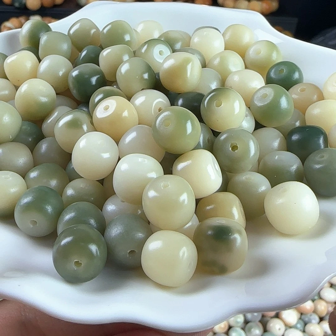 菩提根/象牙果吊坠卡12绿飘花桶100颗➕20颗