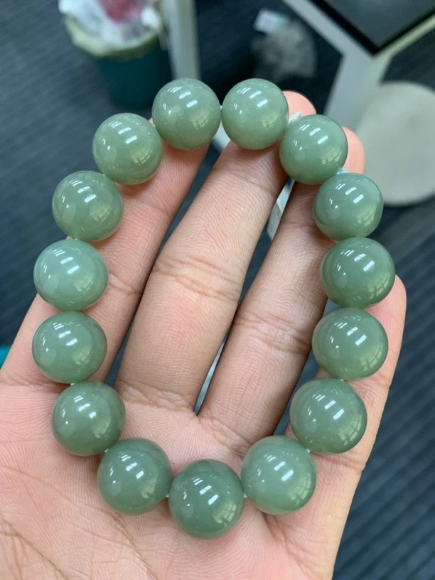 纯天然新疆且末蓝和田玉卡14 A214