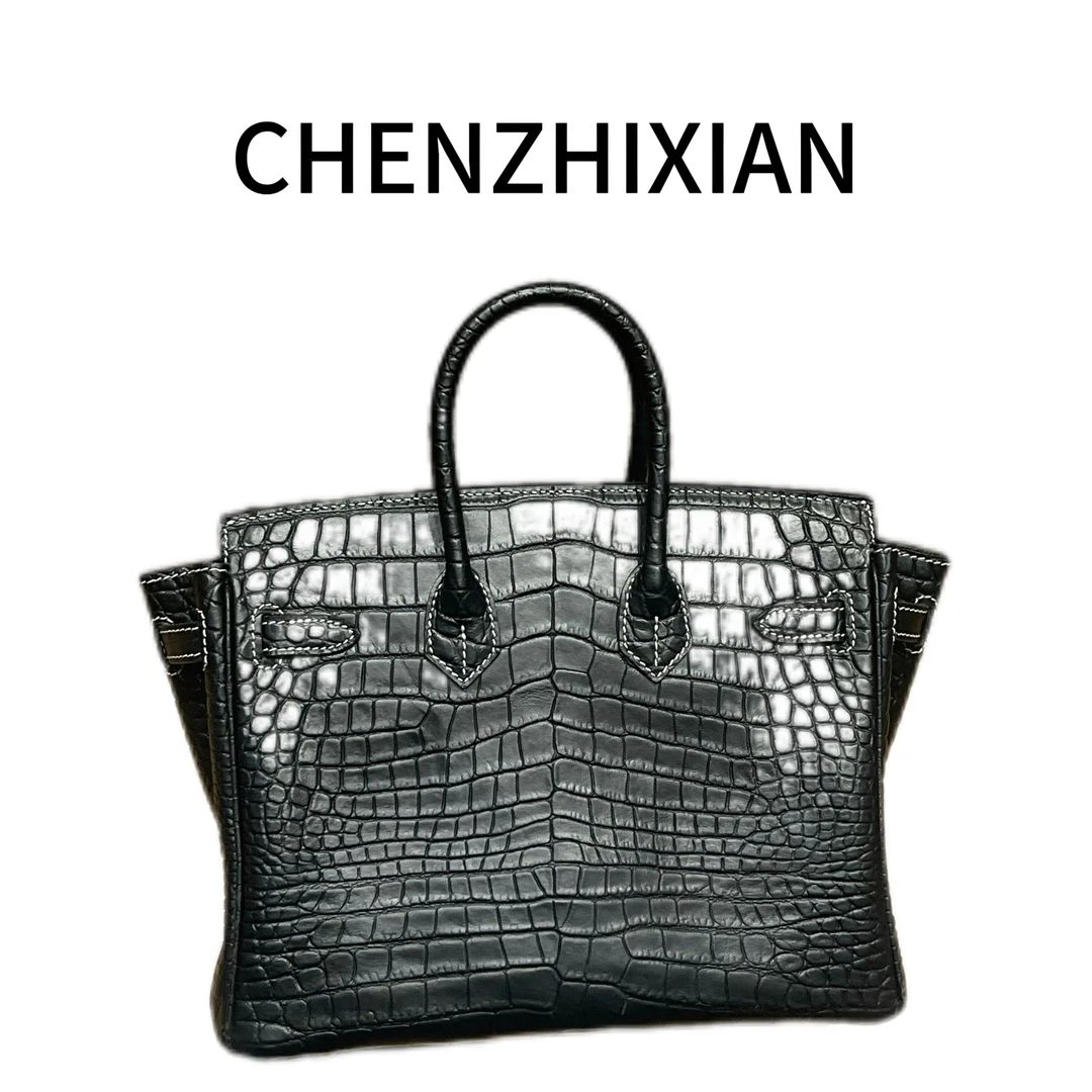 CHENZHIXIAN【冰凌蔷薇】25厘米白线内缝手提包