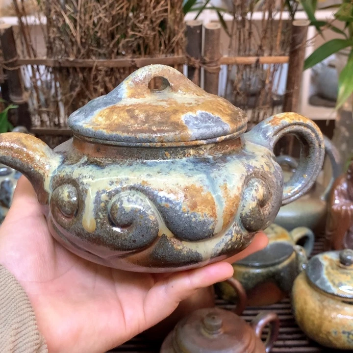 紫砂茶壶?****?纯自然高温无釉裸柴烧