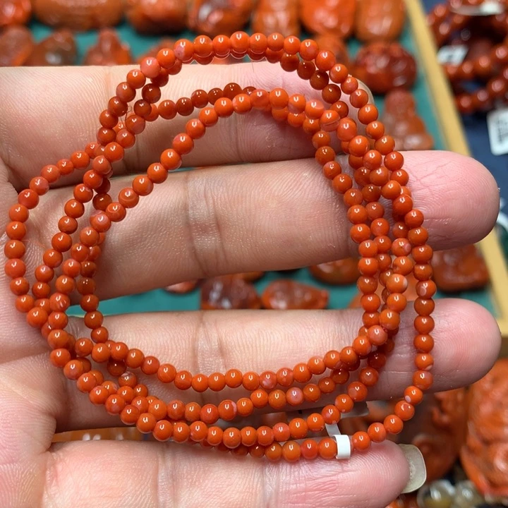 未镶嵌手串南红玛瑙3m m